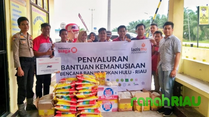 JNE donasikan bantuan untuk korban banjir di Rokan Hulu