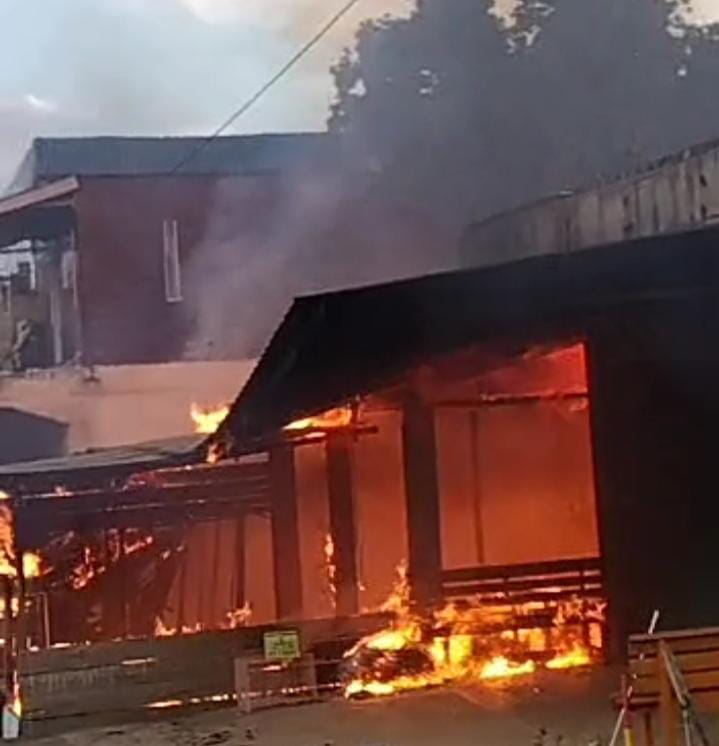 Satu Warung di Inhil Terbakar, Ditaksir Kerugian Capai Rp.50 Juta