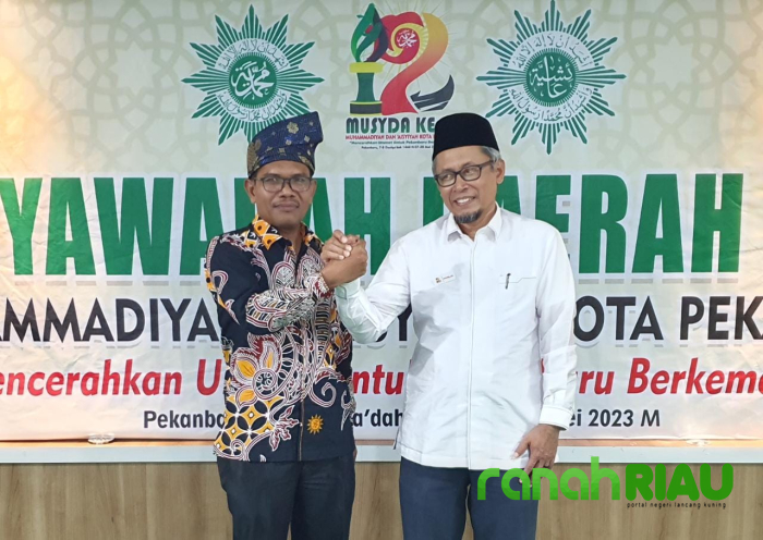 Jabarullah dan Elfiandri terpilih sebagai Ketua dan  Sekretaris Muhammadiyah Pekanbaru 2022-2027