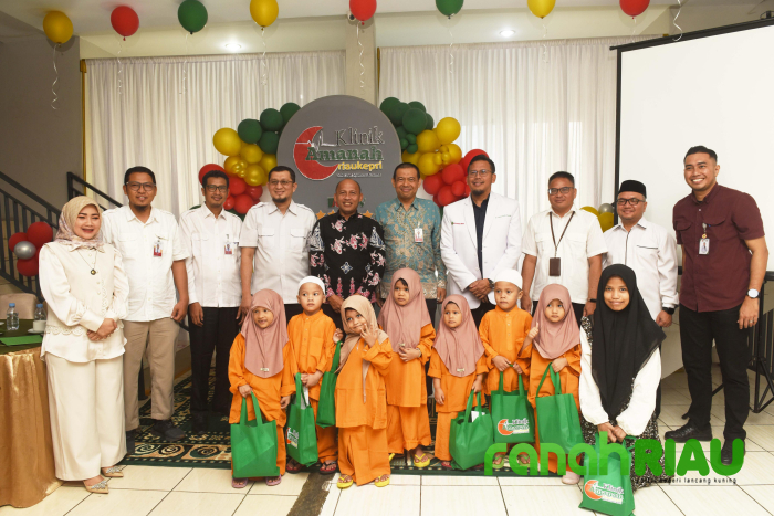 Syukuran Milad ke-5, Klinik Utama Amanah Riau Kepri Salurkan santunan ke Panti Asuhan
