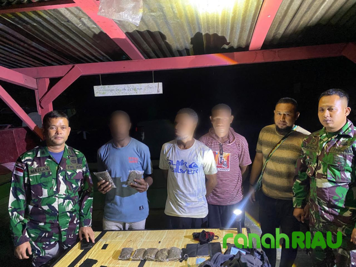 Satgas Yonif 131 Kembali Amankan Pembawa Paket Ganja di Perbatasan Papua