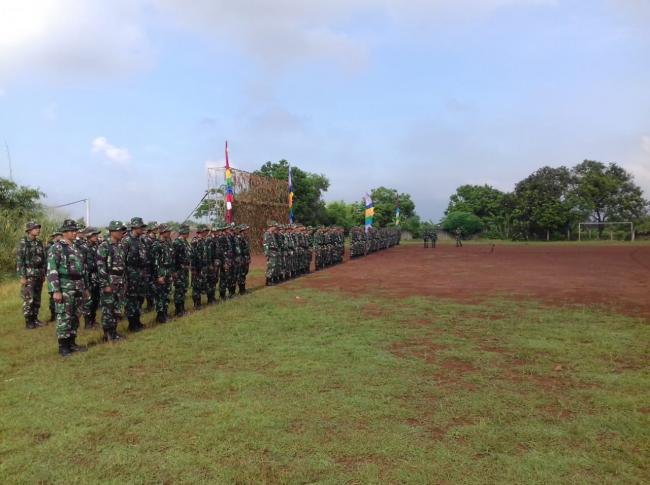 Satgas Gelar Gladi Bersih Pembukaan TMMD 104 Kodim 0507/Bekasi
