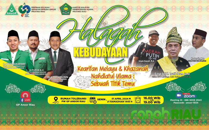 Halaqoh Kebudayaan dan lampu Colok di Rumah Toleransi Ansor Riau