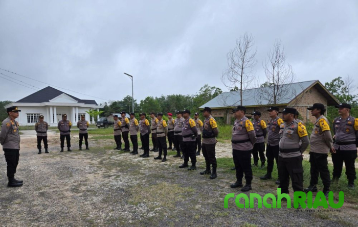 Pengamanan berlangsung lancar, Kapolsek Langgam sampaikan Ucapan terimakasih ke Personel