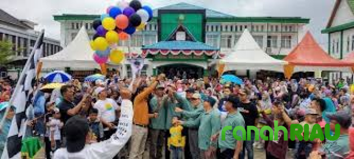 Kerukunan Umat Beragama Jadi Sorotan di Jalan Santai HAB Ke-79 RI Kemenag Bengkalis