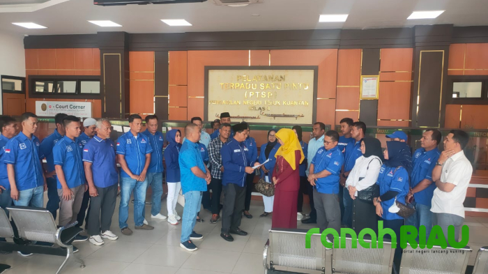 Demokrat Kuansing Antar Permohonan Perlindungan Hukum ke PN Telukkuantan