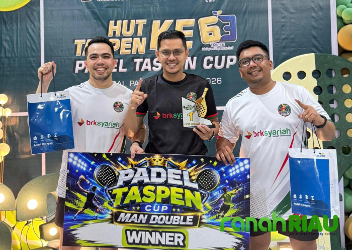 Meriahkan HUT ke-63 Taspen, Tim Padel BRK Syariah Raih Juara di Taspen Cup 2026