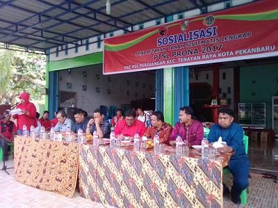 Aplikasikan Nawacita, PAC PDIP Tenayan Raya Gelar Sosialisasi  PTSL