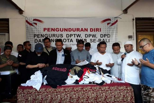 Ratusan Kader dan Pimpinan Partai PKS di Bali mengundurkan diri