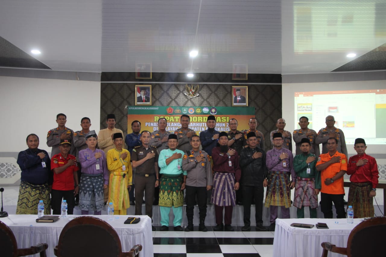 Polres Bersama Forkopimda Gelar Rakor Tekan Karhutla Wilayah Bengkalis