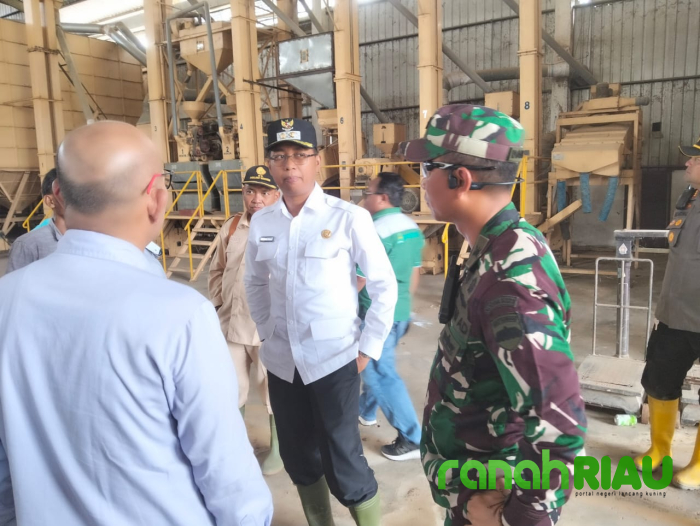 Wakil Bupati Rokan Hilir Tinjau Kilang Padi di Rokan Baru Pesisir