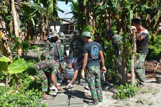 Hari ke 7, Bersinergi TNI - Polri, Masyarakat dan Mahasiswa
