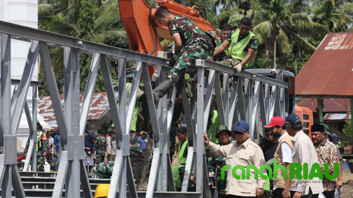 KSAD Maruli: Ada yang Sabotase Proyek Jembatan Bailey di Sumatra, Baut dicabuti, Biadab!