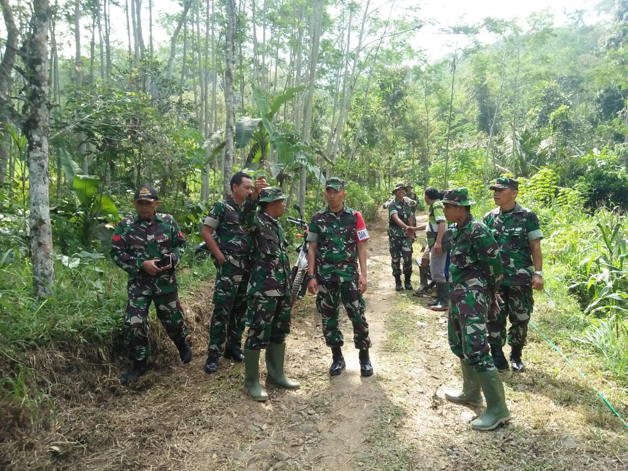 Koordinator Pengecoran Jelaskan Agenda Pada Dansatgas TMMD  