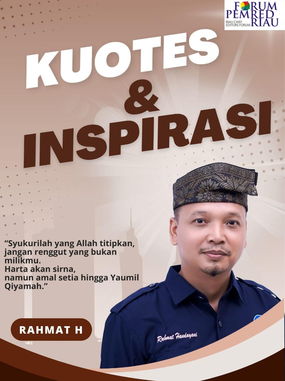 Perkuat Solidaritas Kemanusiaan, FPR Prihatin Bencana Alam 