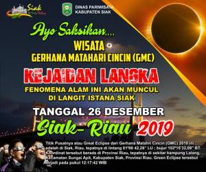 Saksikan Gerhana matahari cincin PWI Riau Goes to astro tourism GMC ke Siak