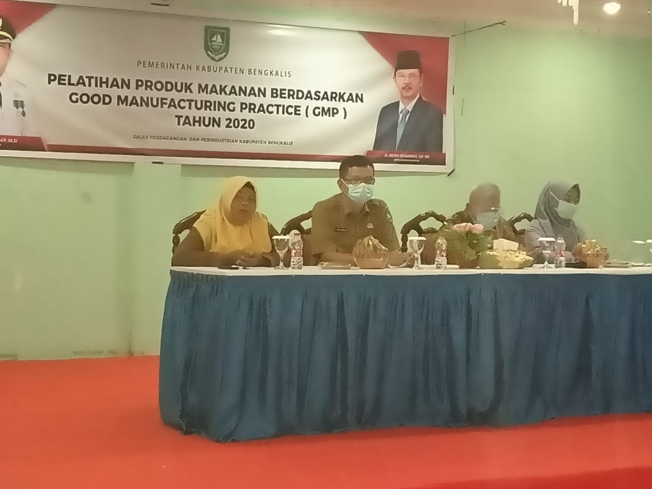 Disdagperin Bengkalis Adakan Pelatihan Makanan GMP dan Menjahit Bagi Pelaku Usaha