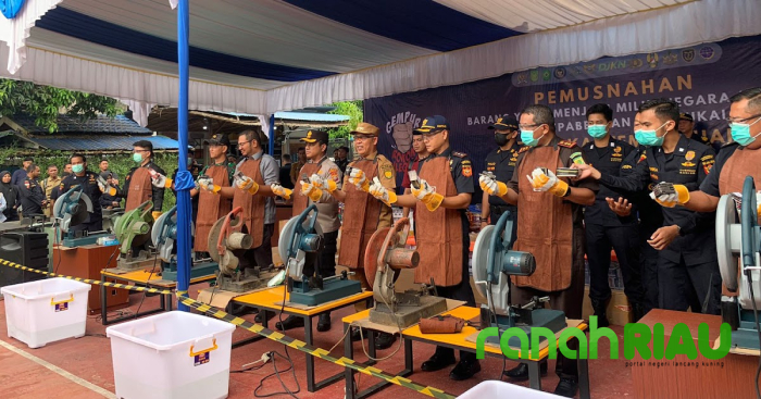 KPPBC Tembilahan Klaim Ada 406 Kasus Penyeludupan Rokok Ilegal yang Sudah Ditindak