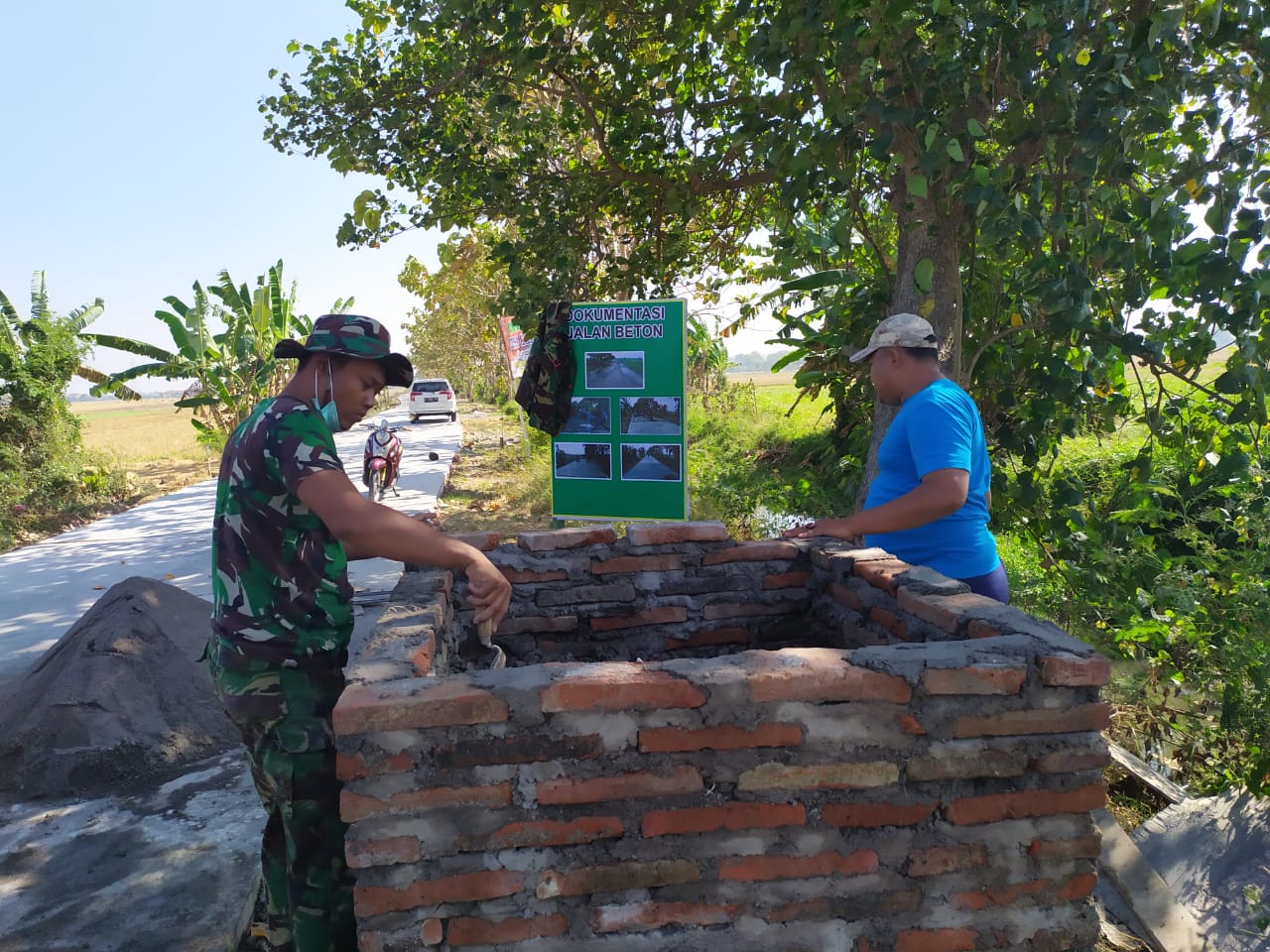 PRASASTI TMMD KODIM 0716 / DEMAK SIAP DIBANGGUN DI DESA KALI KONDANG