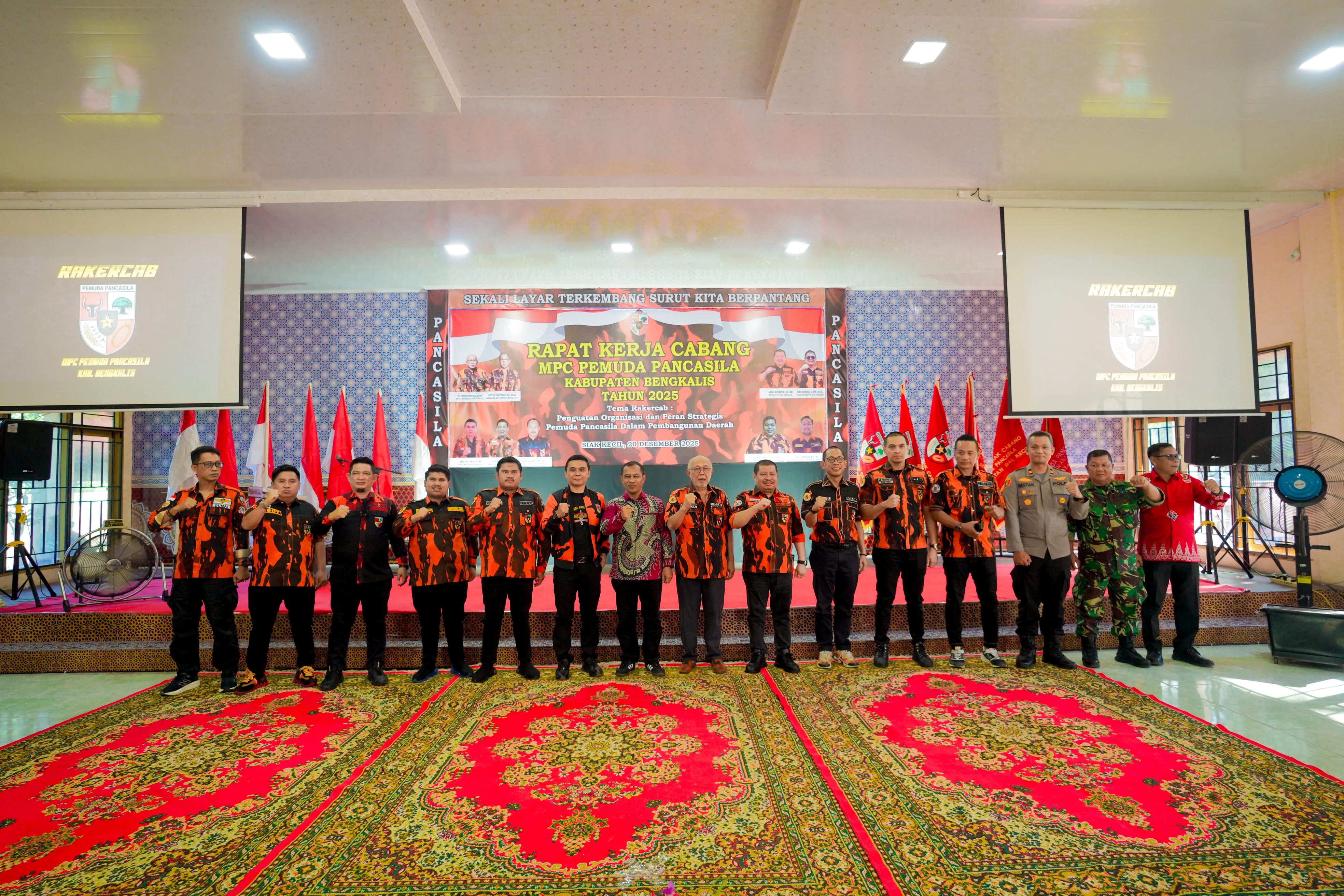 RAKERCAB Pemuda Pancasila, Bupati Bengkalis Tekankan Strategis Ormas dalam Pembangunan Daerah