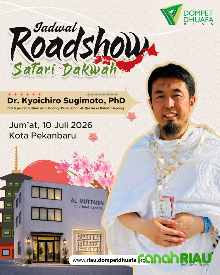 Dompet Dhuafa Riau Hadirkan Ustadz Jepang, Ajak Wakaf Masjid di Chiba