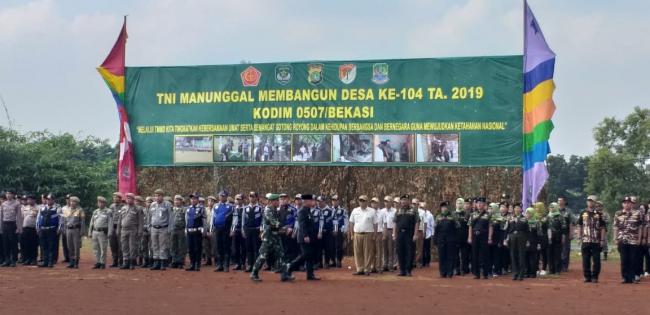 TMMD Reguler Ke 104 Tahun 2019 Kodim 0507/Bekasi Resmi Dibuka