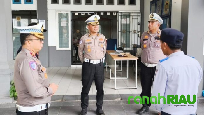 Jelang Mudik Lebaran, Ditlantas Polda Riau Cek Terminal dan Sisir Jalan Lintas Timur menuju Sumut