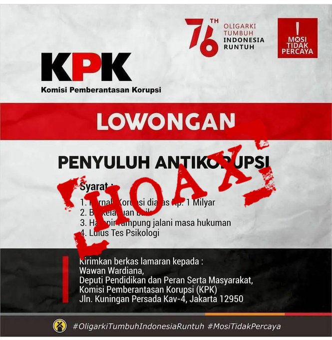 Santer berita KPK jadikan Koruptor sebagai Penyuluh antikorupsi, berikut klarifikasi KPK 