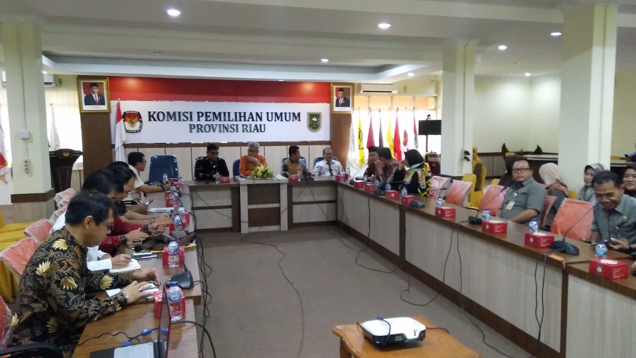 Dapat Kunjungan Komisi II DPR RI, KPU Riau paparkan Penyelenggaraan Pemilu 2020