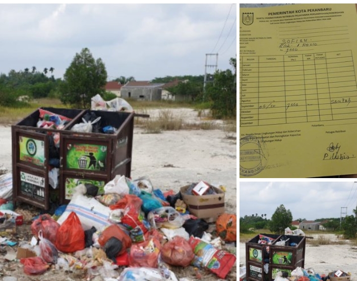 Pengelolaan sampah Pekanbaru Riau Asal Jadi, DLHK Pekanbaru Dikonfirmasi Bungkam
