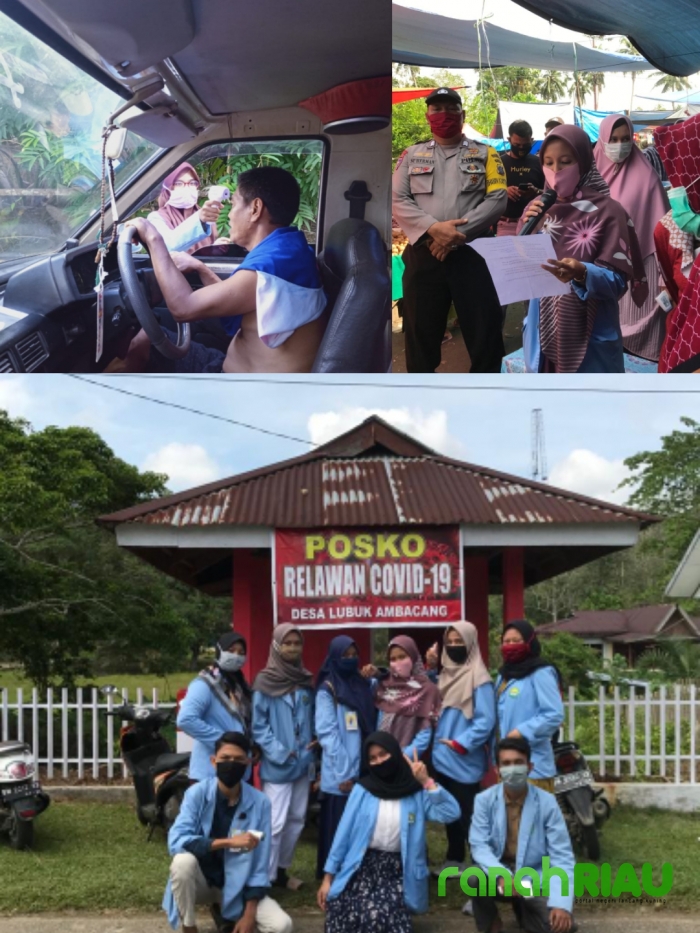 Pantau arus masuk desa sekaligus sosialisasi Protokol kesehatan bersama Polsek dan Puskesmas