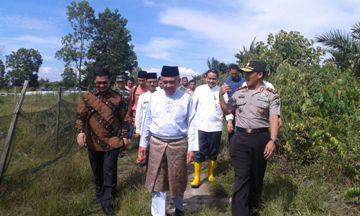 Gubri dan Kapolda Tinjau Lahan SPN di Kampar