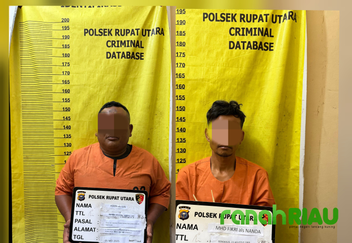 Kapolsek Rupat Utara Pimpin Penangkapan Dua Pelaku Kasus Curas