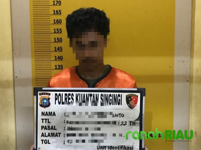 Waduh.!! Pria Ini Ditahan di Mapolres Kuansing, Kasusnya Mencengangkan