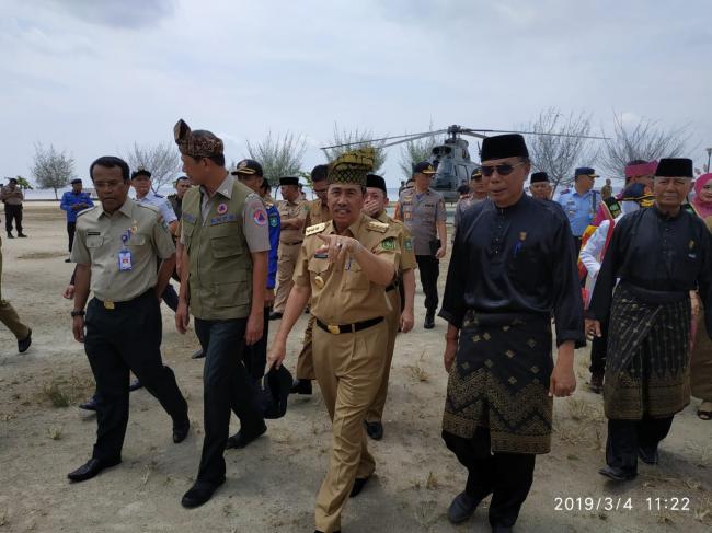 Kepala BNPB, Gubenur Riau dan Sekda Prov Mengunjungi Negeri Junjungan