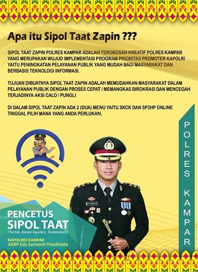 Hadirkan Aplikasi Kam On, Inovasi Polres Kampar ini Kerennn Banget...