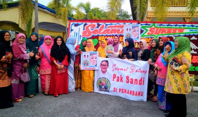 Partai Emak-emak Riau, Nyatakan Siap Mendukung Pasangan Prabowo-Sandi