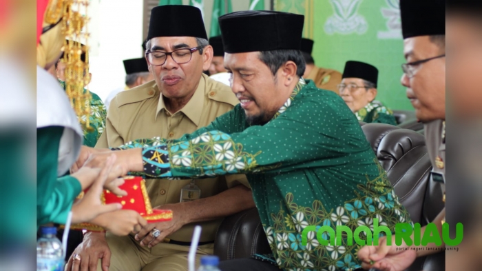 KETUA PWM RIAU TABLIGH AKBAR MILAD MUHAMMADIYAH KE 107 DI KUANSING