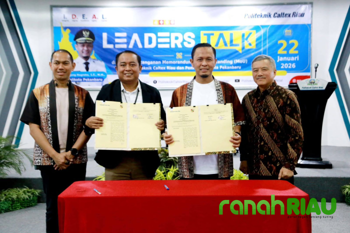 Pemko Pekanbaru MoU Tri Dharma Perguruan Tinggi dengan Politeknik Caltex Riau