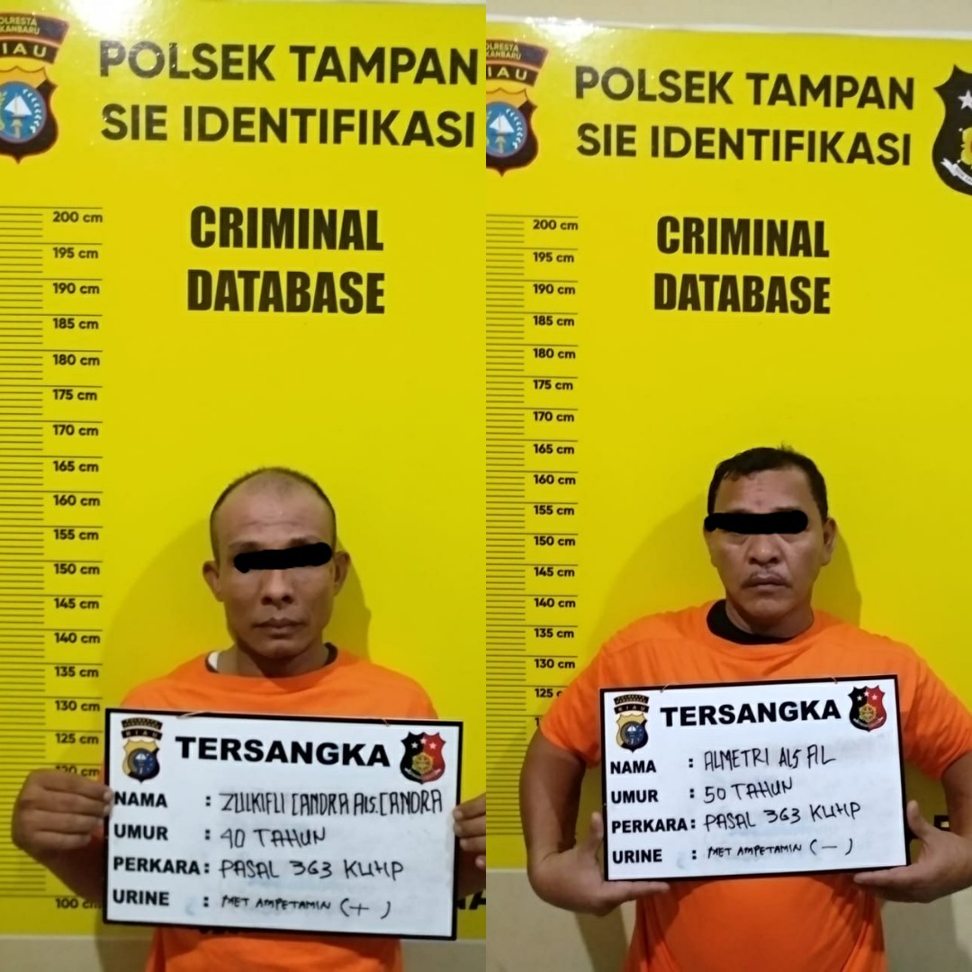 Polsek Tampan Ringkus Dua Pelaku Curat Modus Pura-pura Kenal lakukan 11 TKP di Pekanbaru