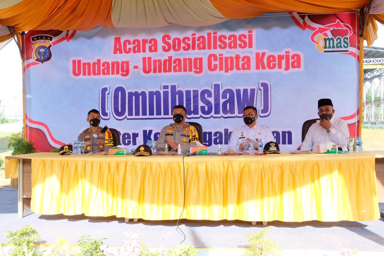 Irjen Pol Agung, Sosialisasi Omnibuslaw Undang-undang Cipta Kerja