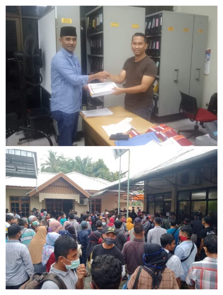 Hindari Kerumunan, Kades Pambang Pesisir Fasilitasi Warganya Buka Rekening BRK Cabang Bengkalis