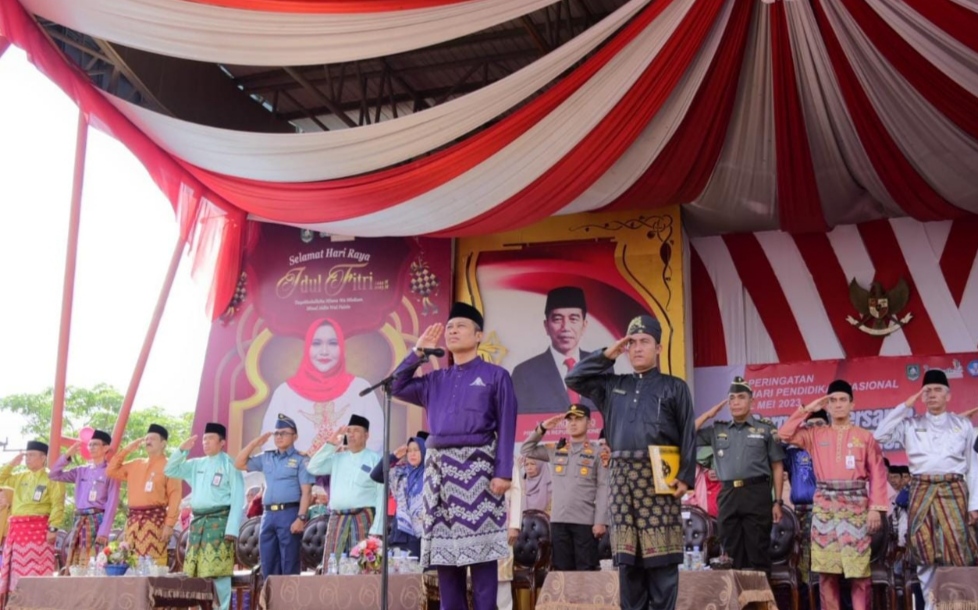 Wabup Bengkalis Pimpin Upacara Peringati Hari Otda dan Hardiknas