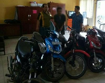 Enam Kali Sikat Motor, Pencuri ini Akhirnya ditangkap