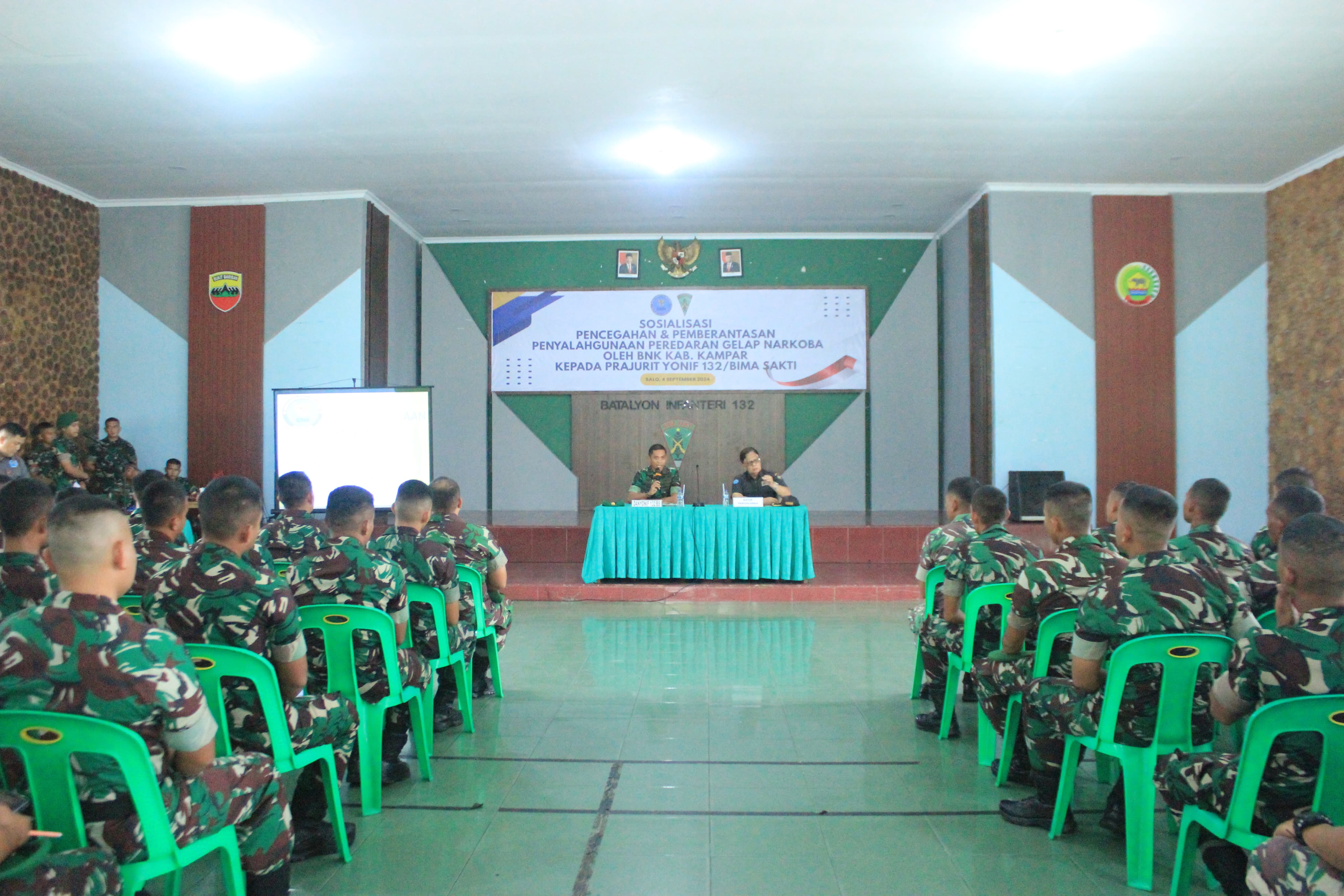 Sosialisasi P4GN, Upaya Yonif 132/BS cegah Penyalahgunaan Narkoba oleh Prajurit