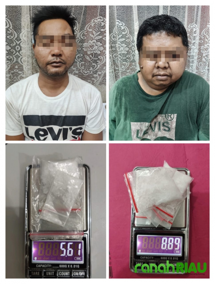 2 Bandar Shabu Diringkus Resnarkoba Polres Kampar di Wilayah Koto Kampar Hulu