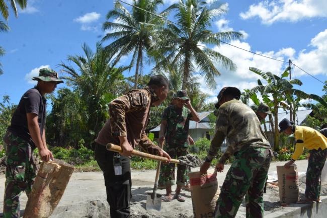 Cuaca Extrim Tak Halangi Pelaksanaan TMMD ke 104