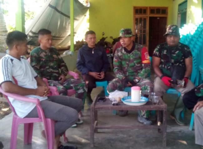 Kopda Hendrik Berikan Asupan Wasbang Sambil Seruput Kopi