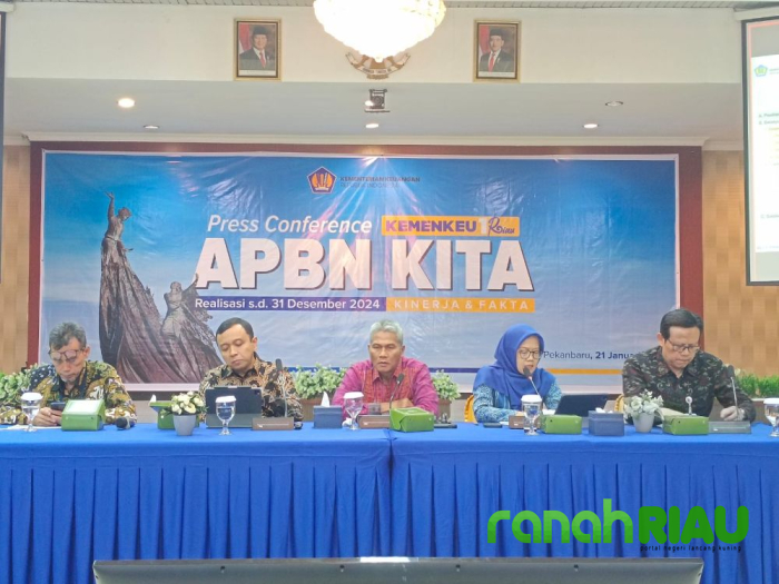 Pendapatan Negara di Riau Capai Rp28,75 Triliun hingga 31 Desember 2024
