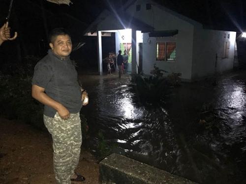 Banjir Landa Desa Tabing Kampar Hulu, tadi Malam